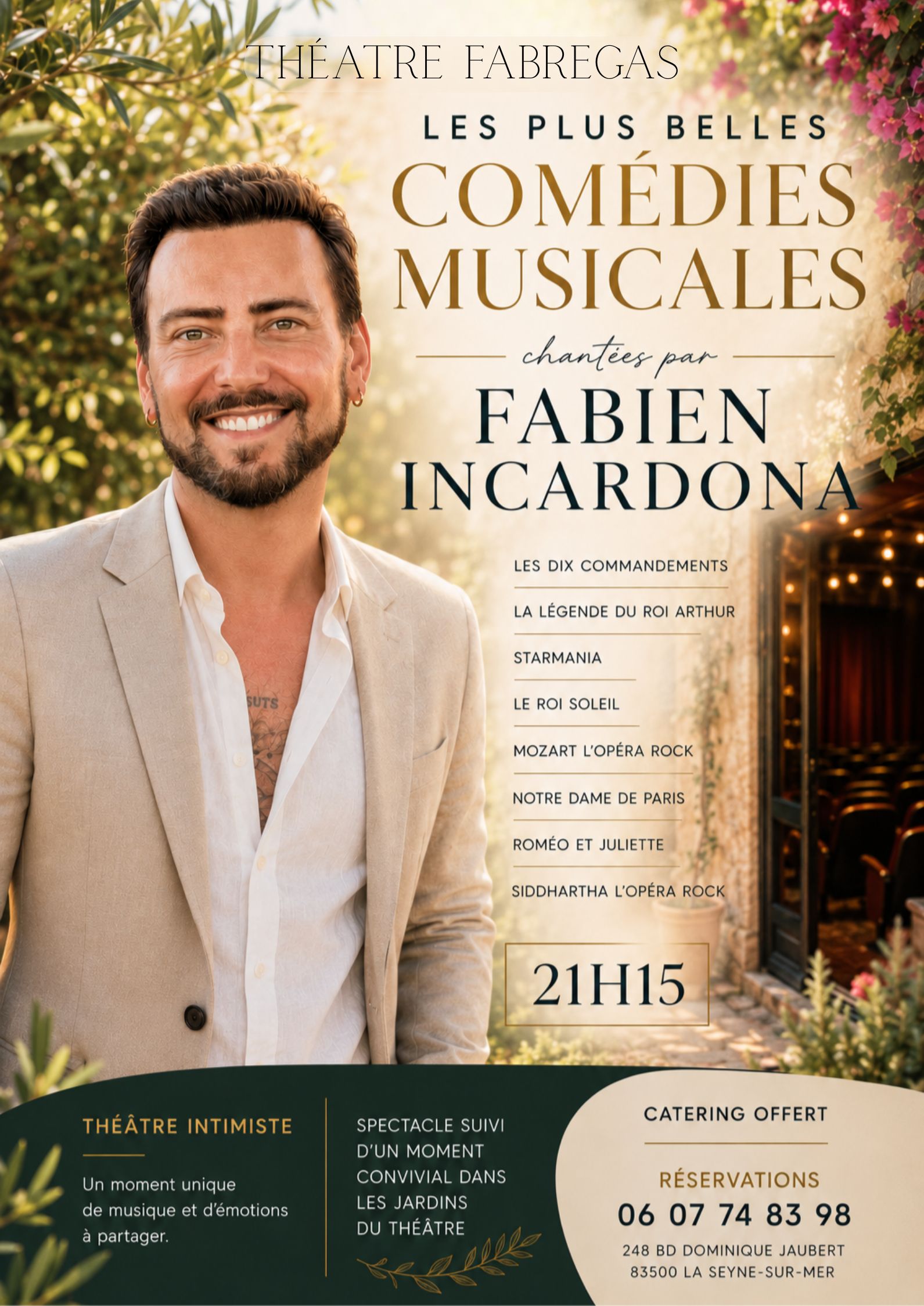 Fabien Incardona chante les plus belles comédies musicales_La Seyne-sur-Mer - DR / Florence Lesage