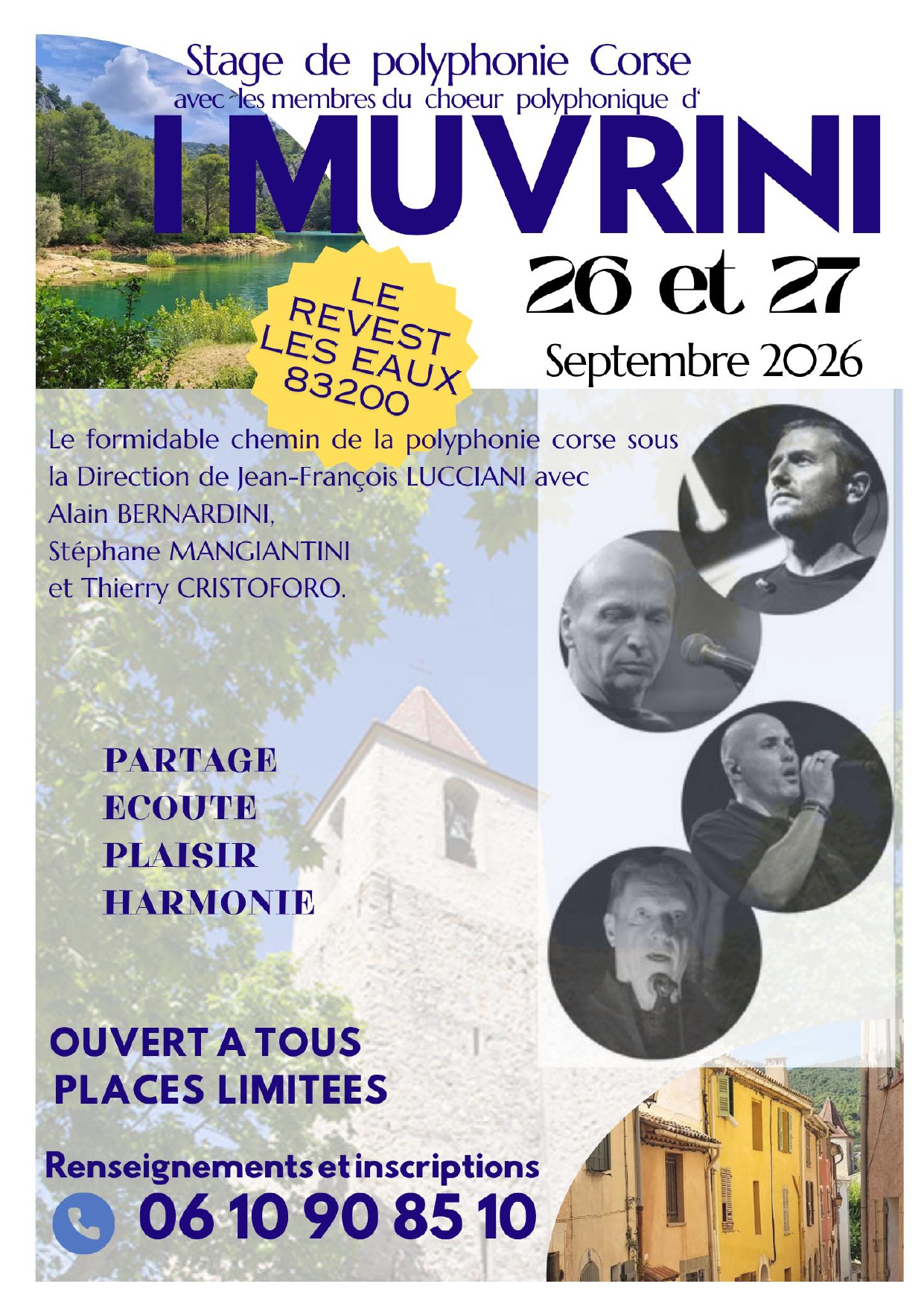 Stage de polyphonie corse avec le Chœur d'I Muvrini_Le Revest-les-Eaux - DR / Ville de la Valette