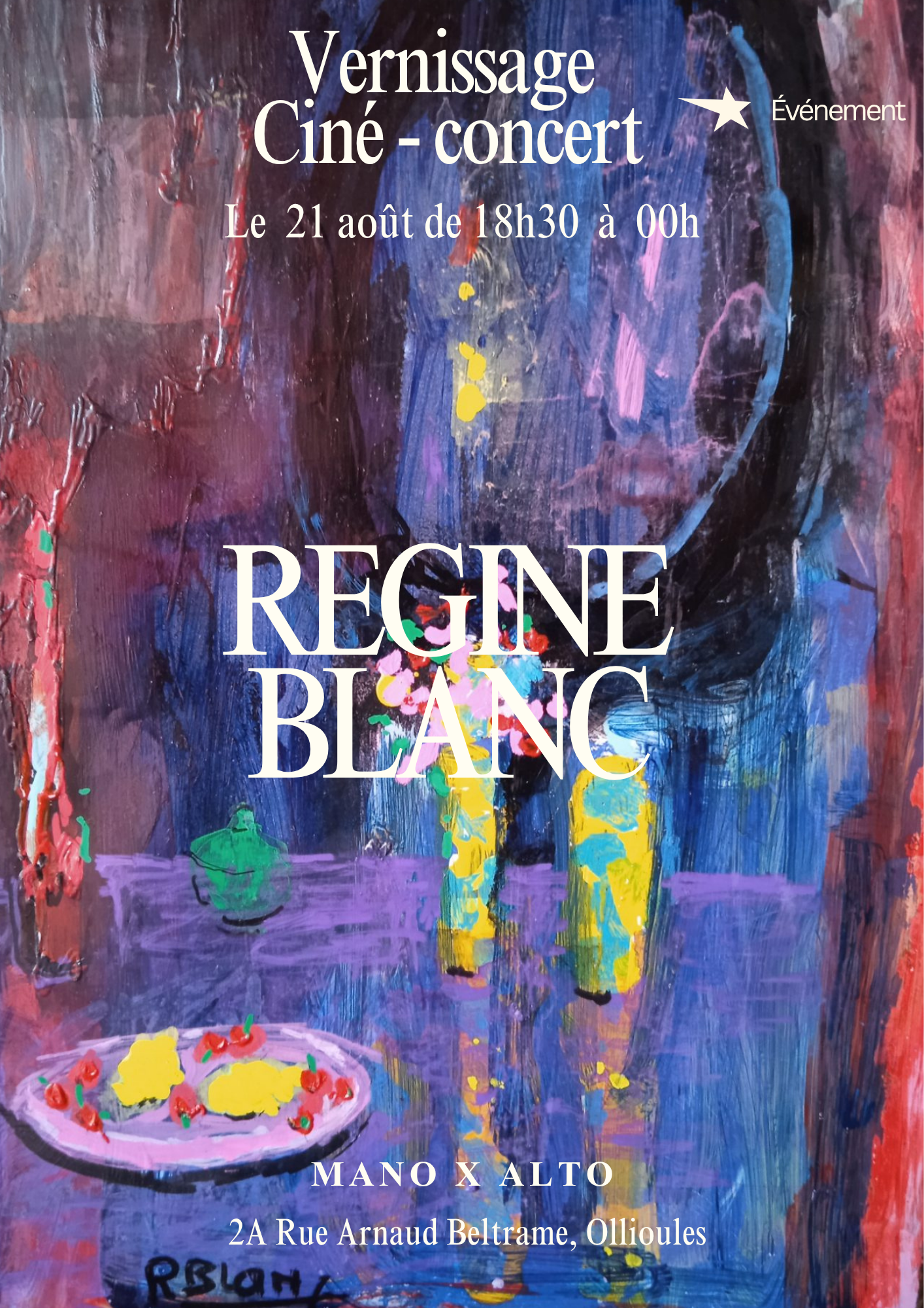 Vernissage Exposition "Régine Blanc" - Mano x Alto