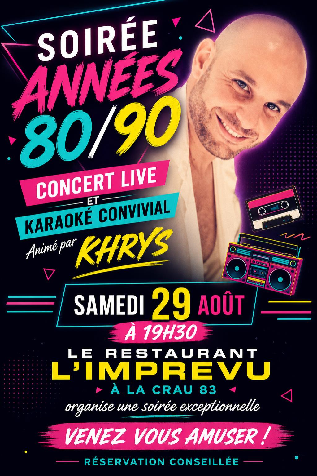 Concert live et karaoké convivial_La Crau - imprévu