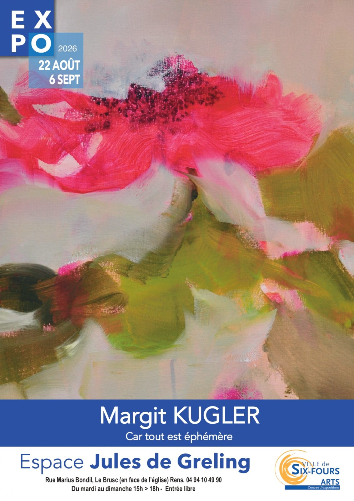 Exposition "Car tout est éphémère" de Margit Kugler_Six-Fours-les-Plages - Carré d'Art