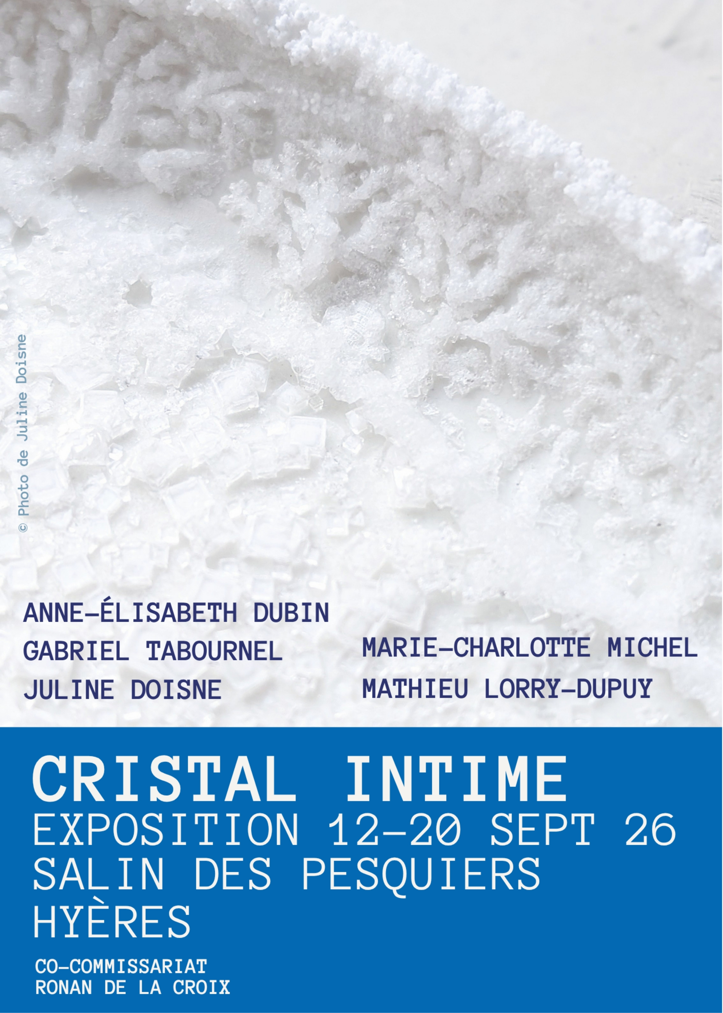 Exposition à retrouver du 12 au 20 septembre 2026 - Exposition "Cristal intime"