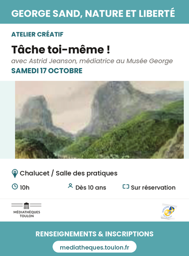 Atelier créatif  "Tache toi-même ! "_Toulon - DR / Médiathèques de Toulon