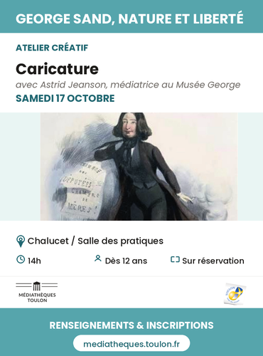 Atelier créatif "Caricature"_Toulon - DR / Médiathèques de Toulon