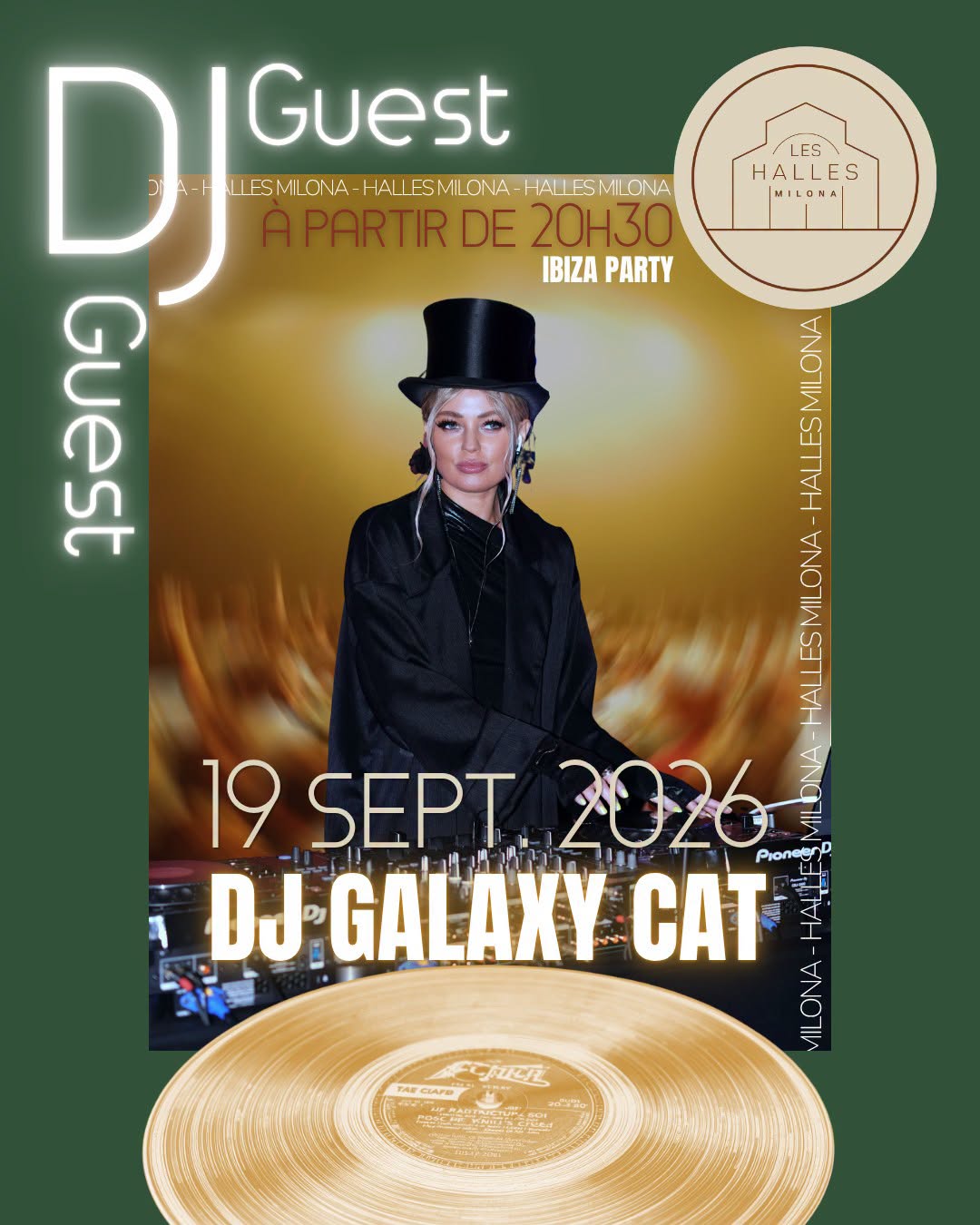 DJ Guest Galaxy Cat aux Halles Milona_La Crau - halles milona