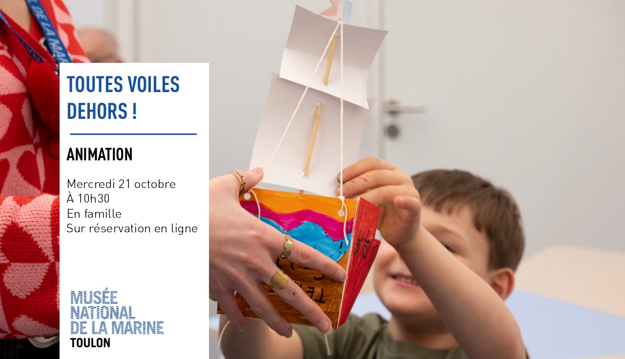 Visite atelier « Toutes voiles dehors ! » ©Musée national de la Marine-KRIEF - DR / Musée national de la Marine-KRIEF