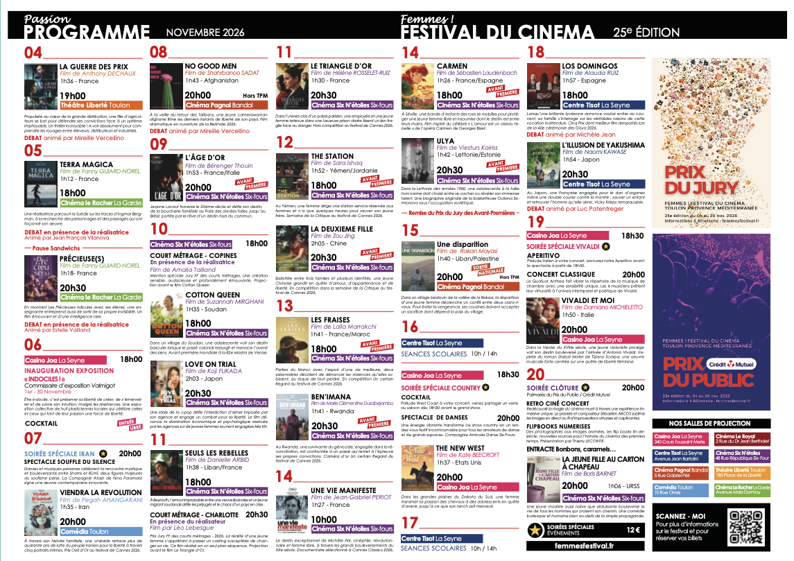 PROGRAMME FESTIVAL FEMMES 26 - DR / Les Chanti